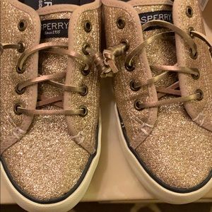 SPERRY GOLD GLITTER SNEAKERS